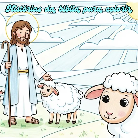 Capa do Livro Histórias da Bíblia para Colorir